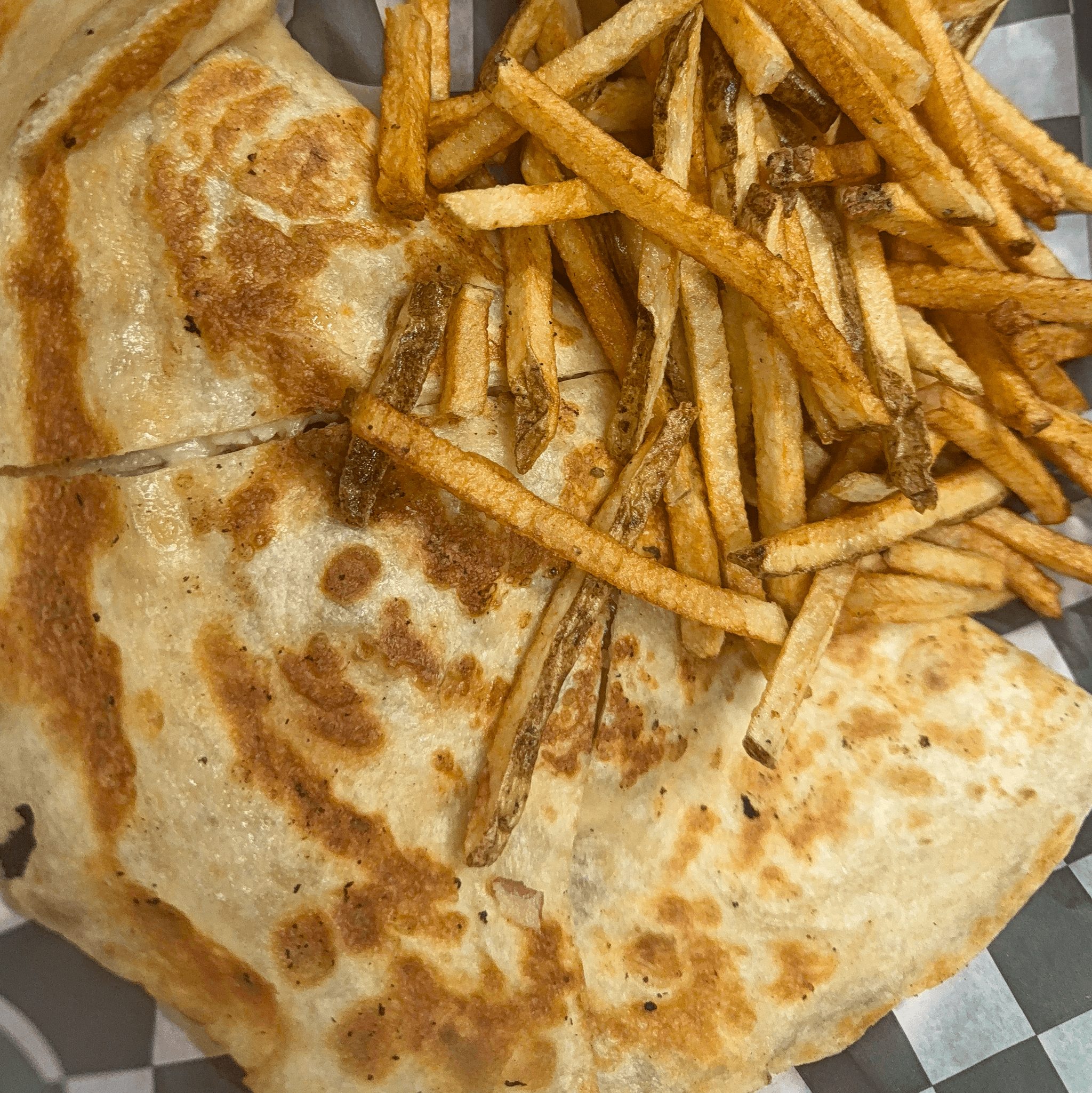 Pulled Pork Quesadilla.