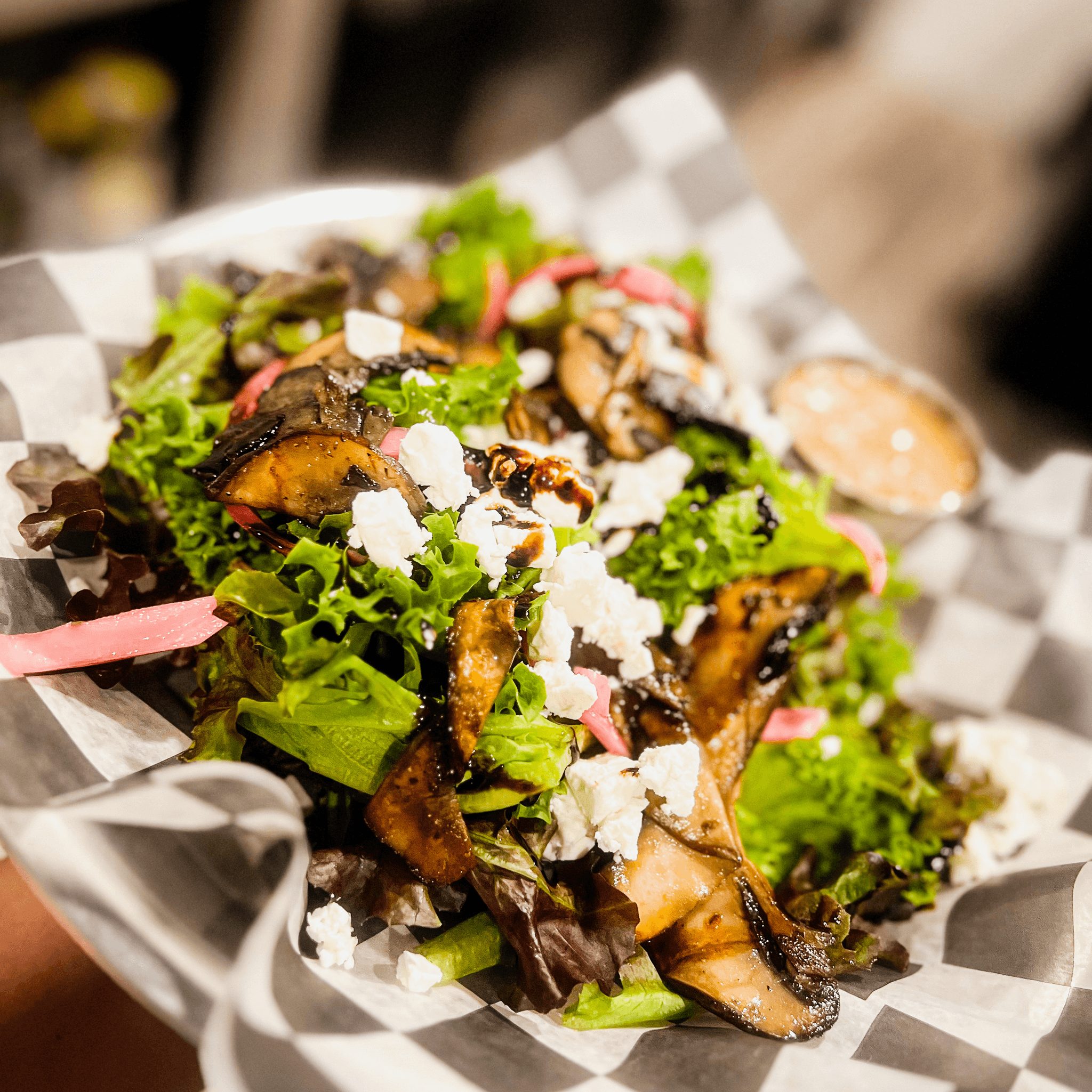 Goat Cheese & Portobello.
