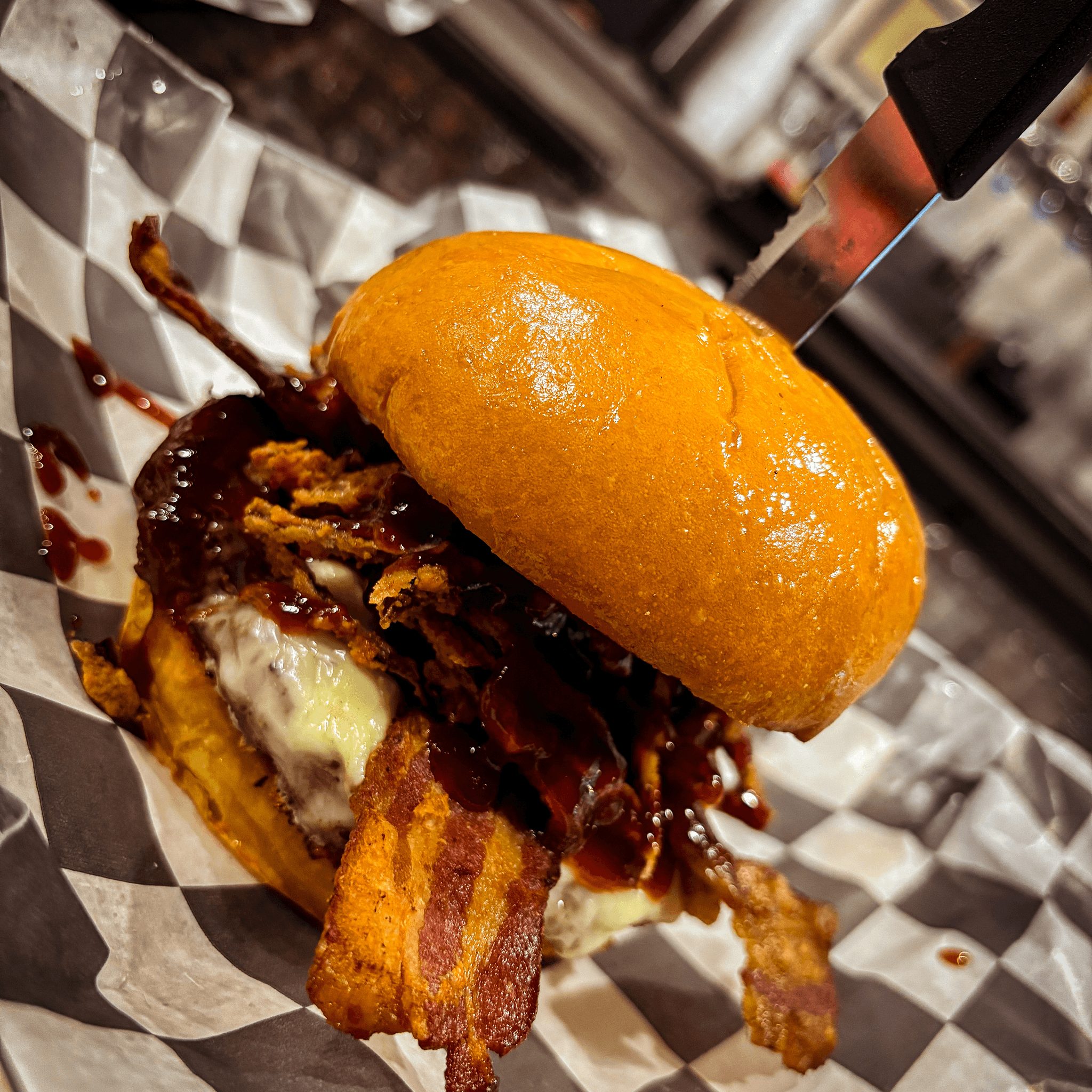 Smoke House Burger.