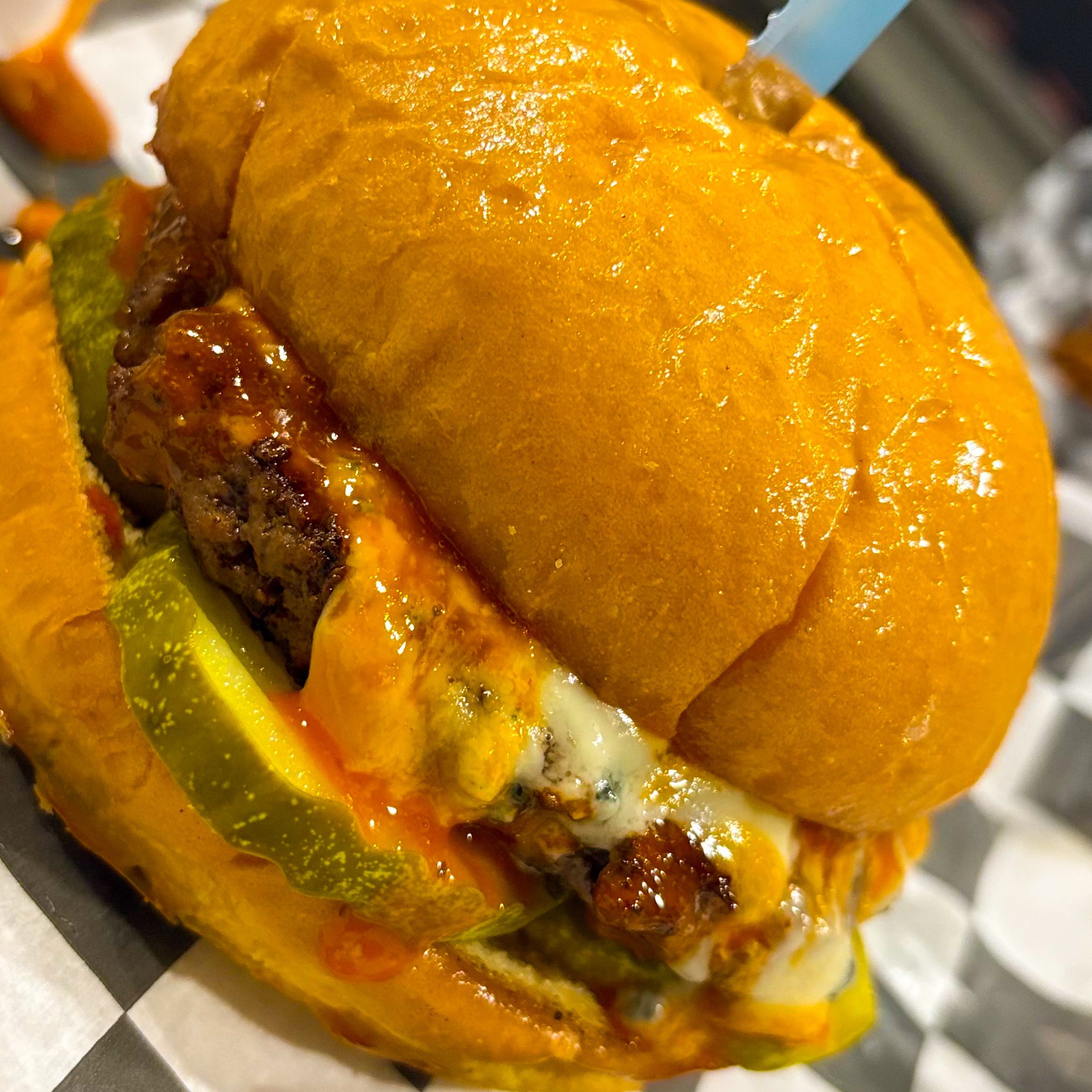 Buffalo Blue Burger.