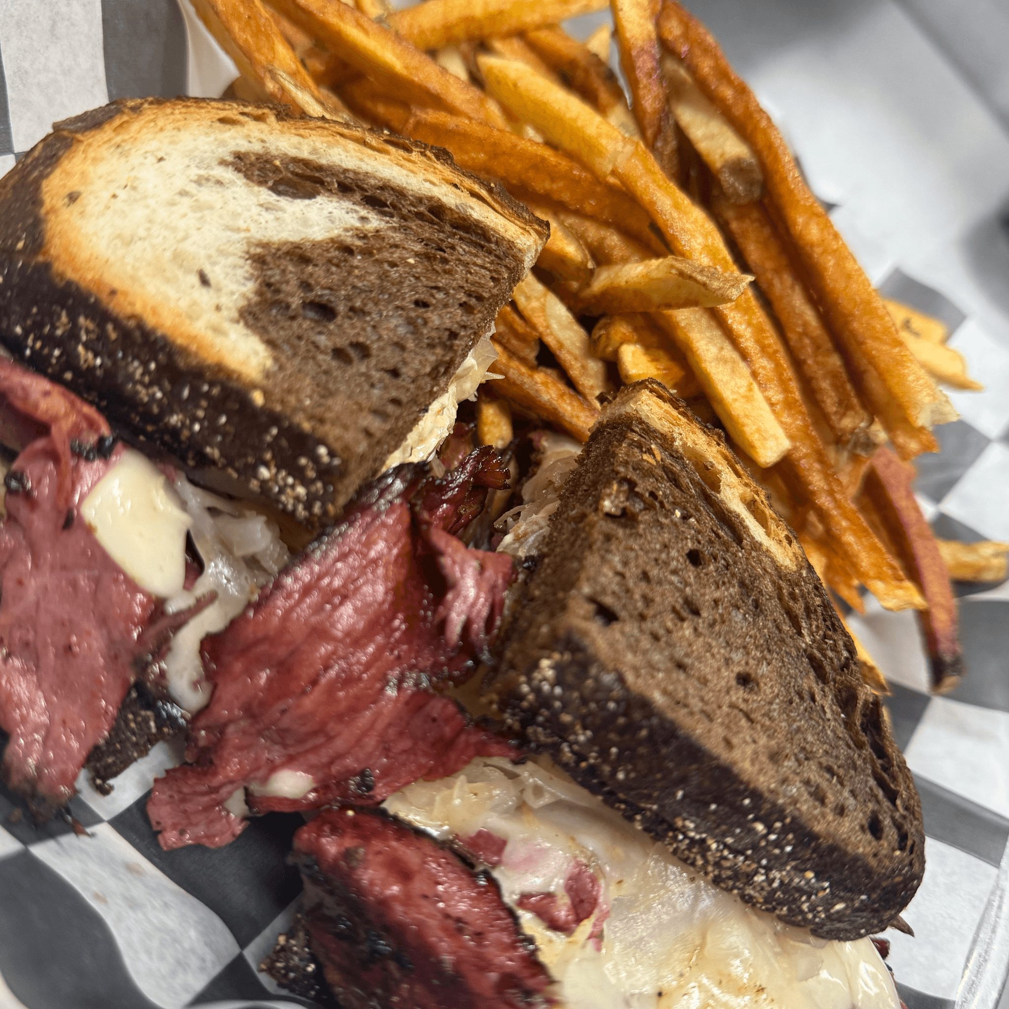 Sandwich-Steel Stack Reuben.
