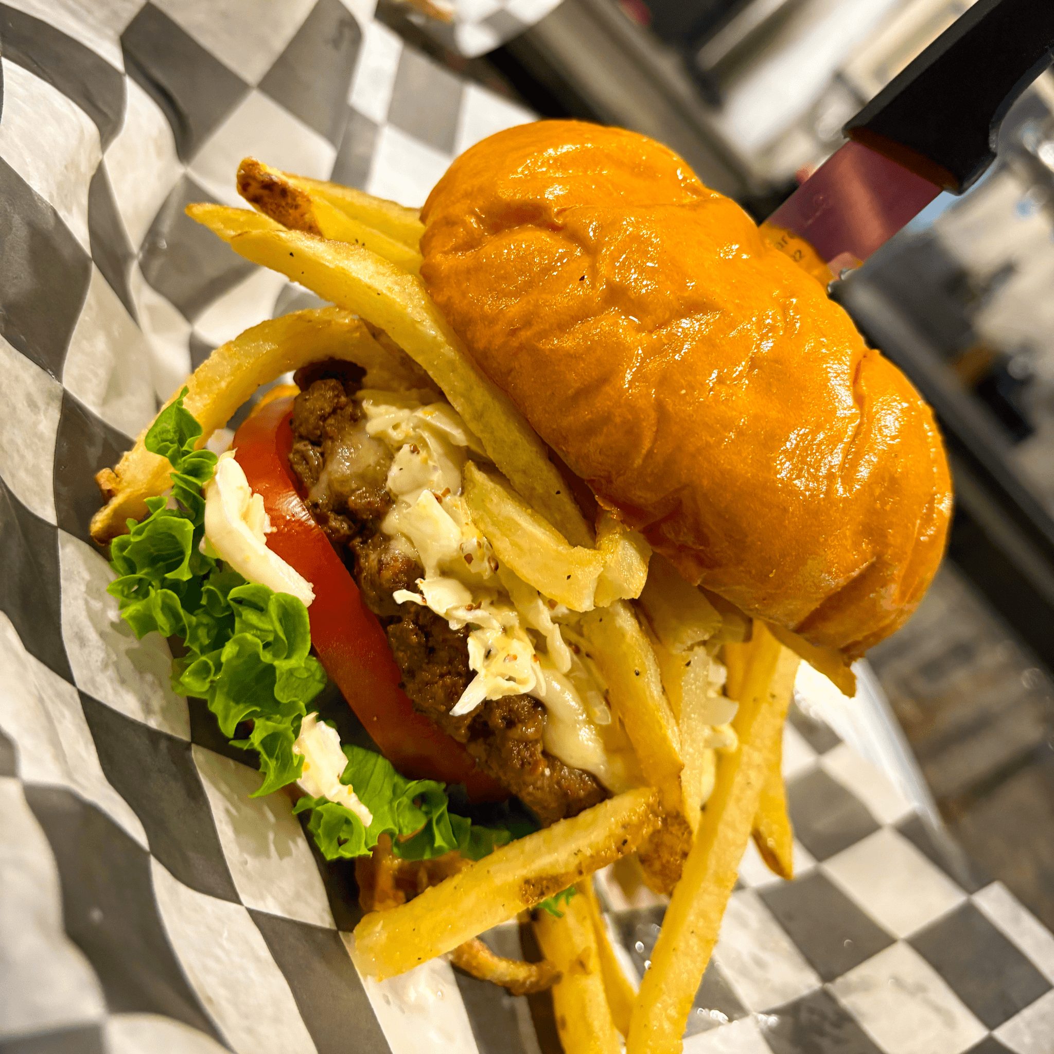 Pittsburgh Style Burger.