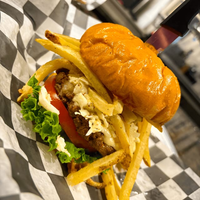 Pittsburgh Style Burger.