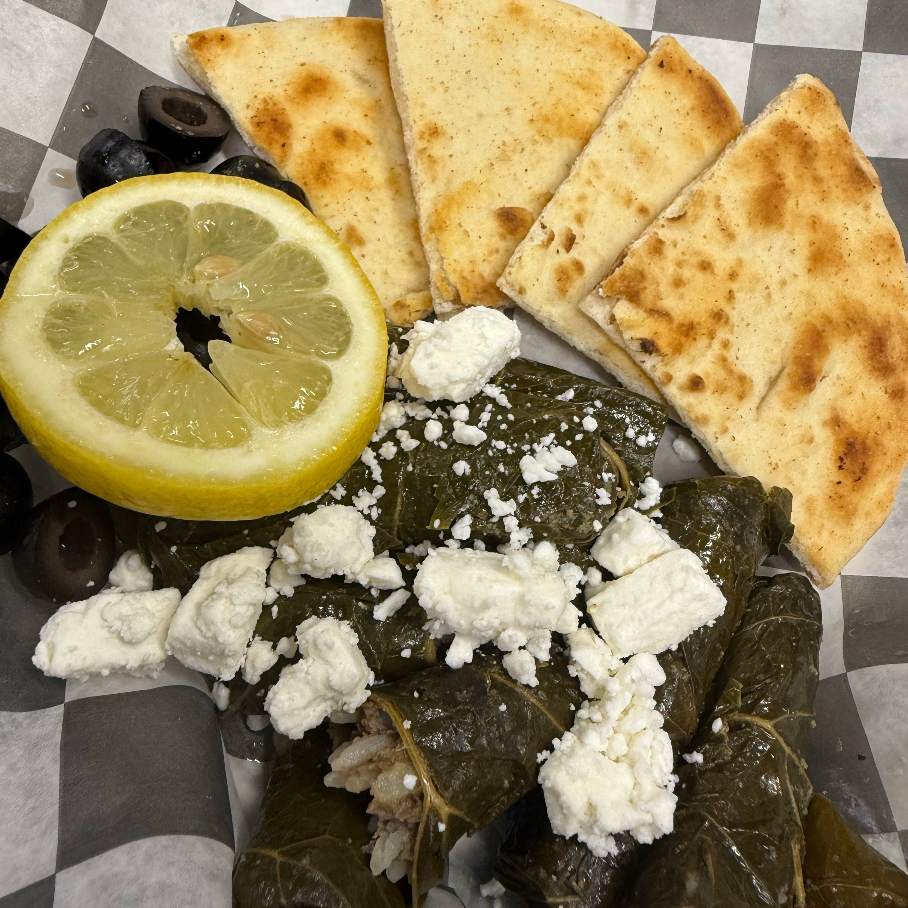 Homemade Grape Leaves.
